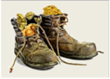 Work boots stuffed with gold nuggets Oztreasure story